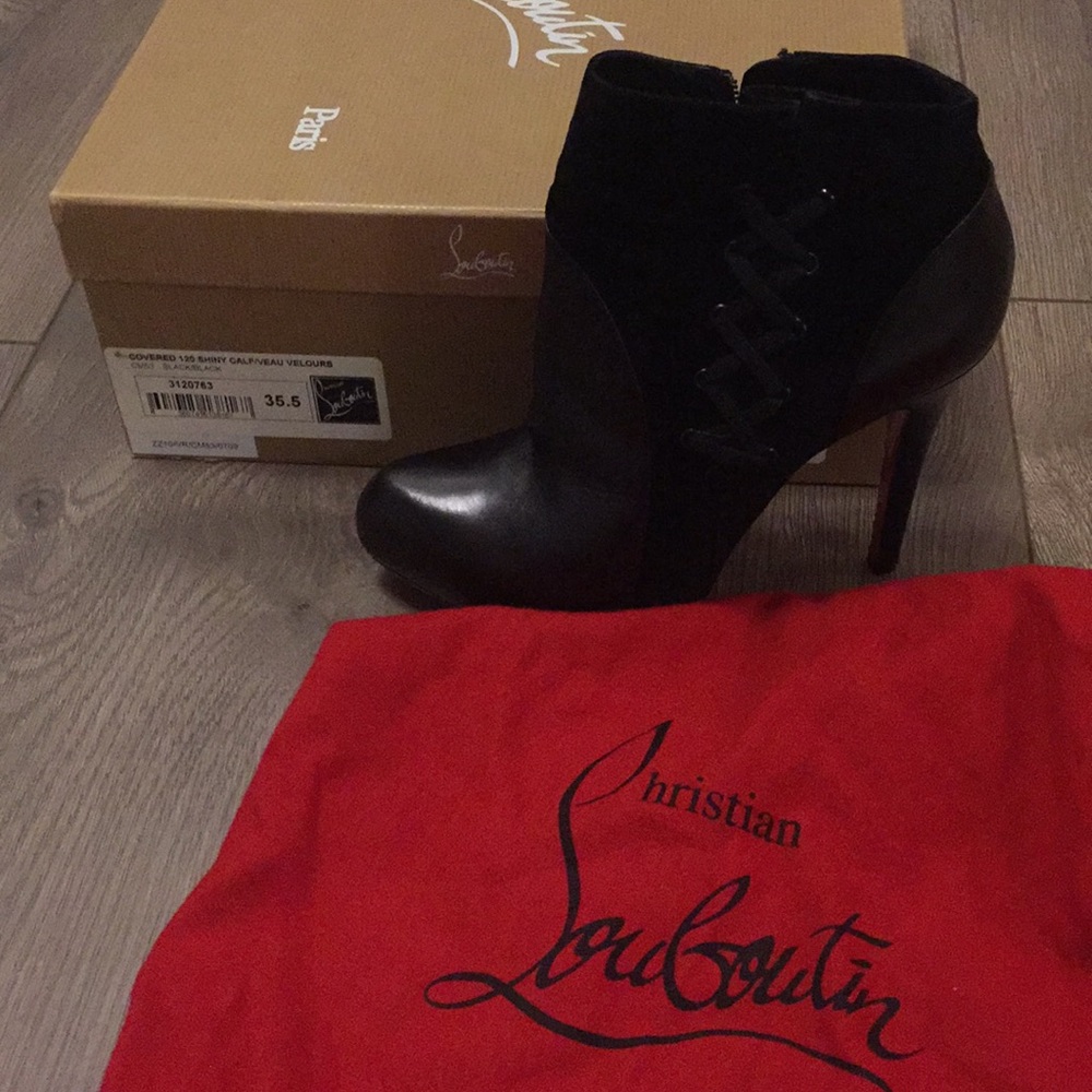 Christian Louboutin Platform Heeled Booties ❤️🖤